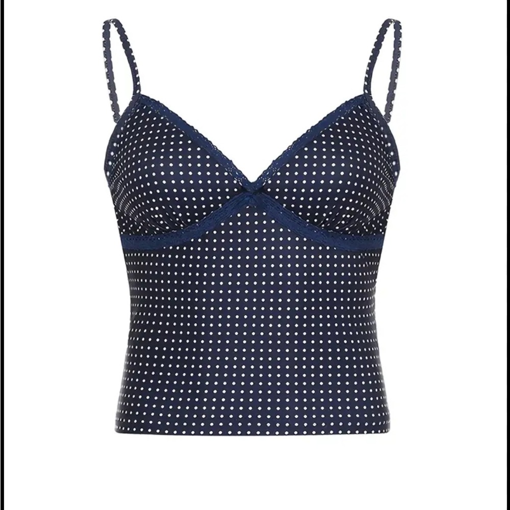 Navy Polka Dot Women's Sleepwear